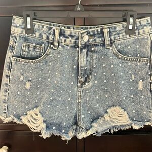 Medium rhinestone shorts